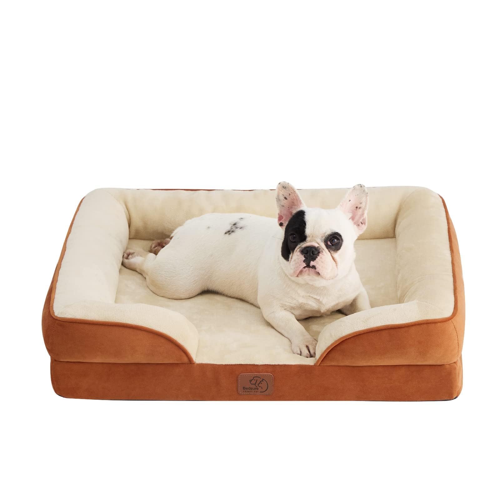 Bedsure lit orthopédique pour chien moyen, vue générale du confort et du soutien