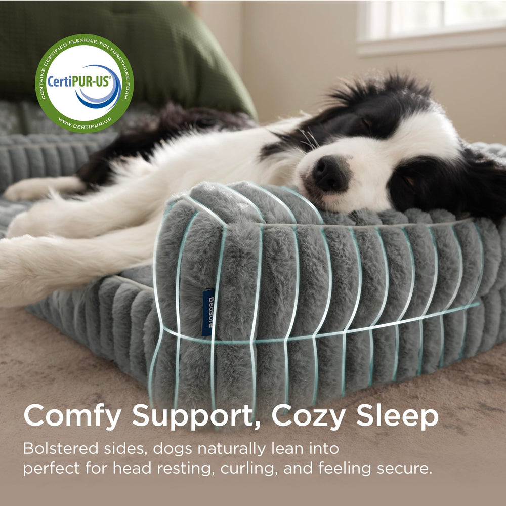 Bedsure ComfyFleece bordures rembourrées - soutien pour la tête et le cou.