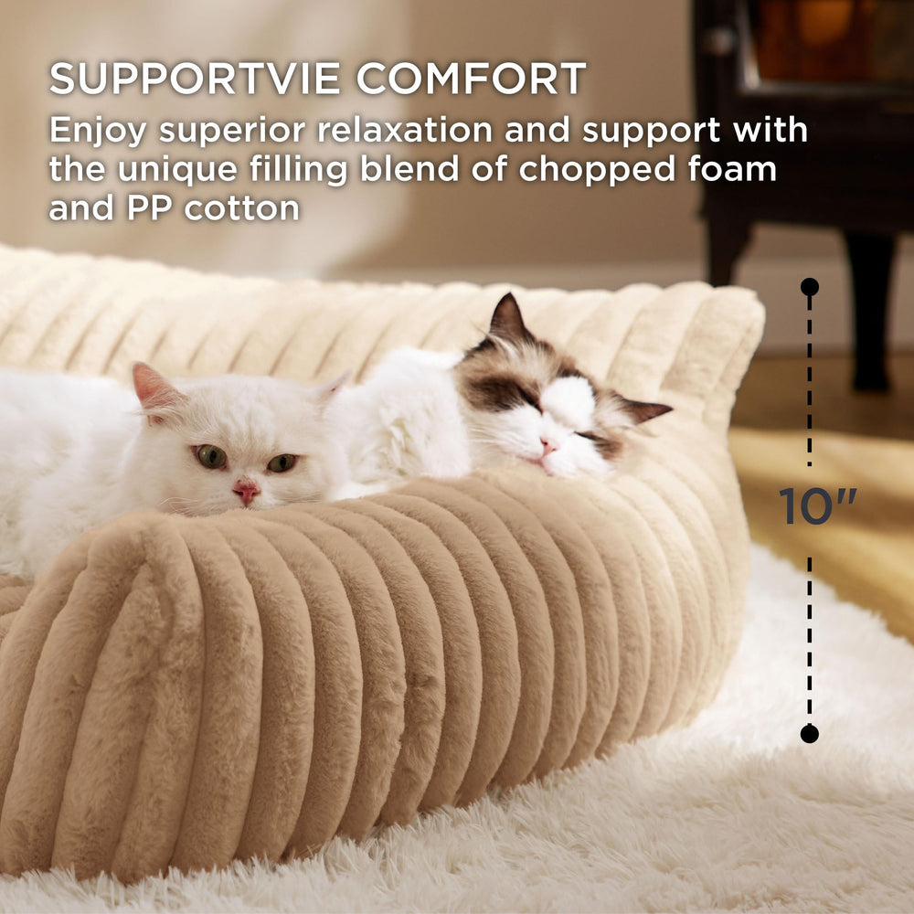 Bedsure ComfyFleece Canapé Chien – fourrure synthétique douce pour la chaleur.