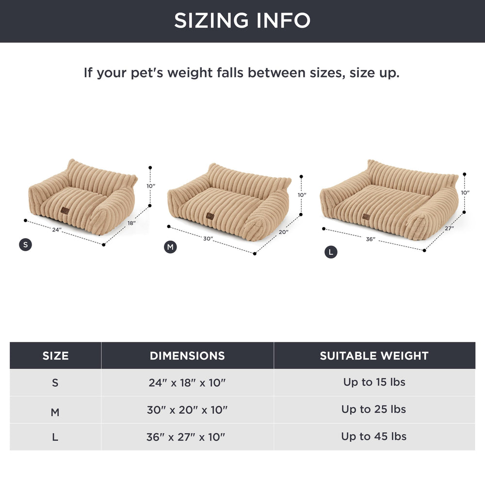 Bedsure Canapé Chien ComfyFleece – housse amovible lavable en machine.