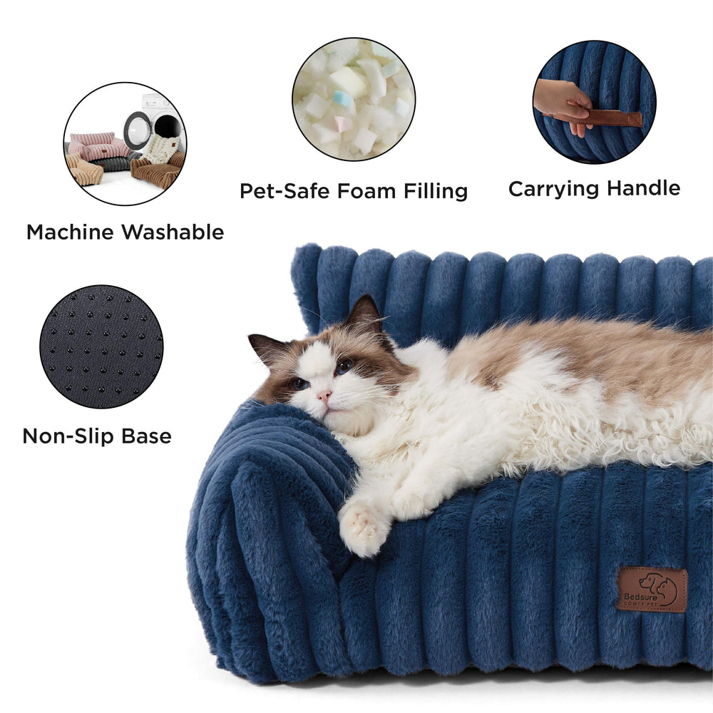 Bedsure Canapé ComfyFleece fond antiderapant pour stabilité.