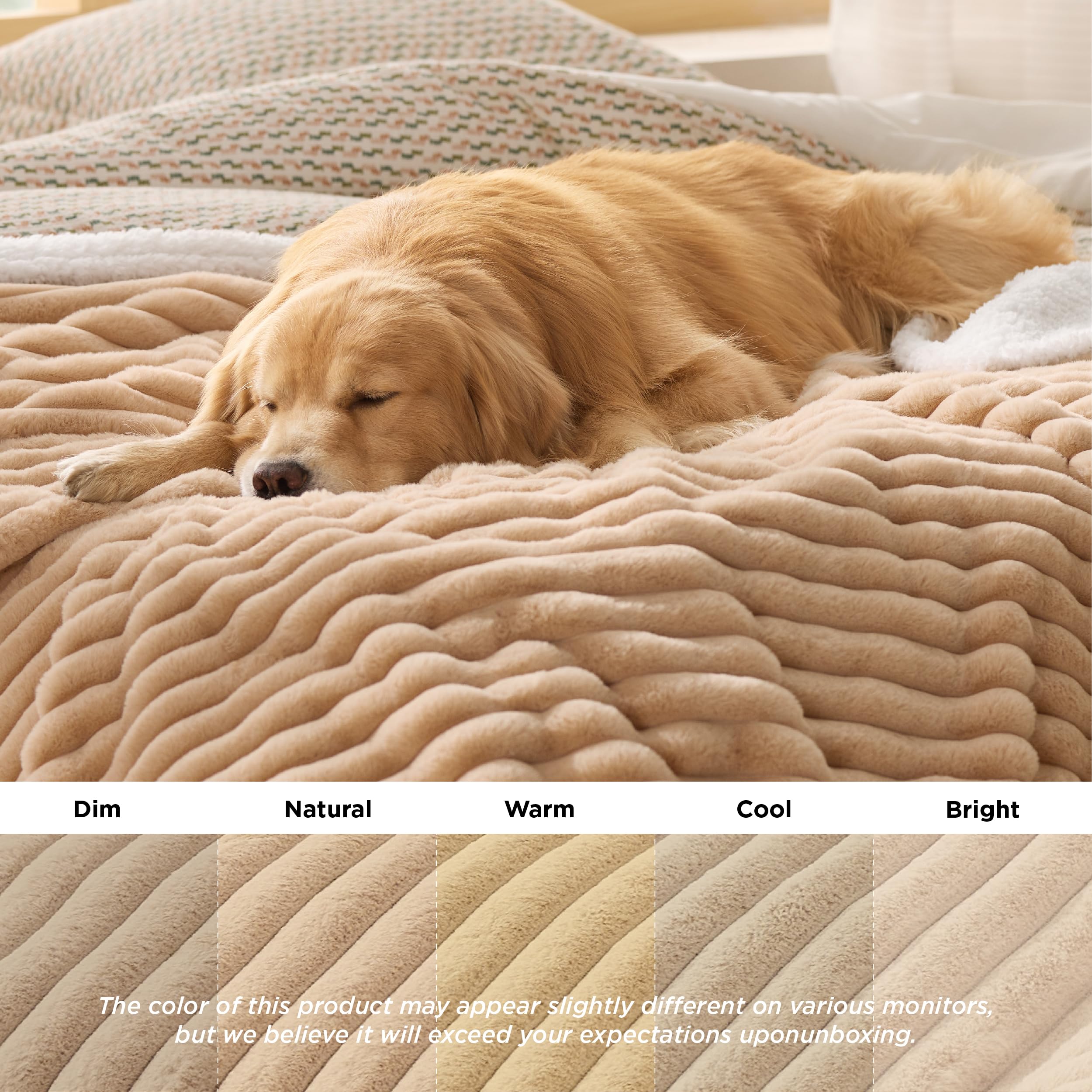Bedsure ComfyFleece lavable en machine, entretien facile.