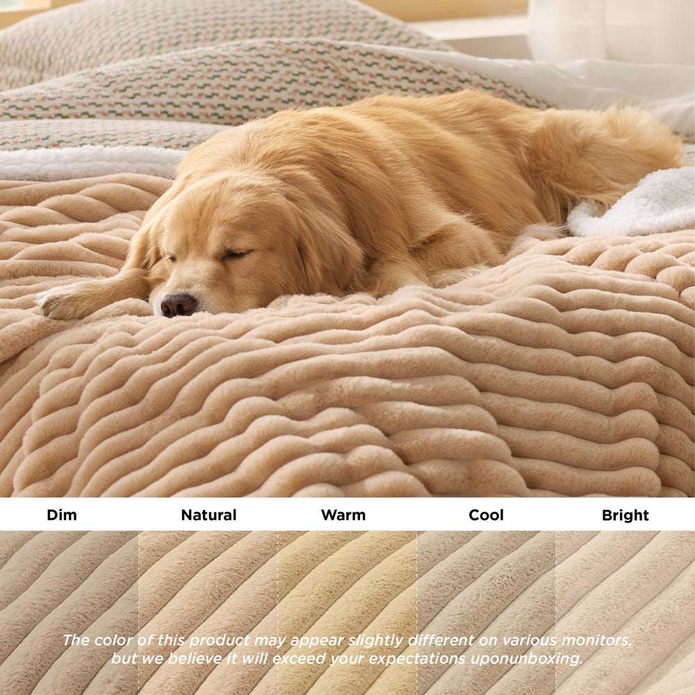 Bedsure ComfyFleece lavable en machine, entretien facile.