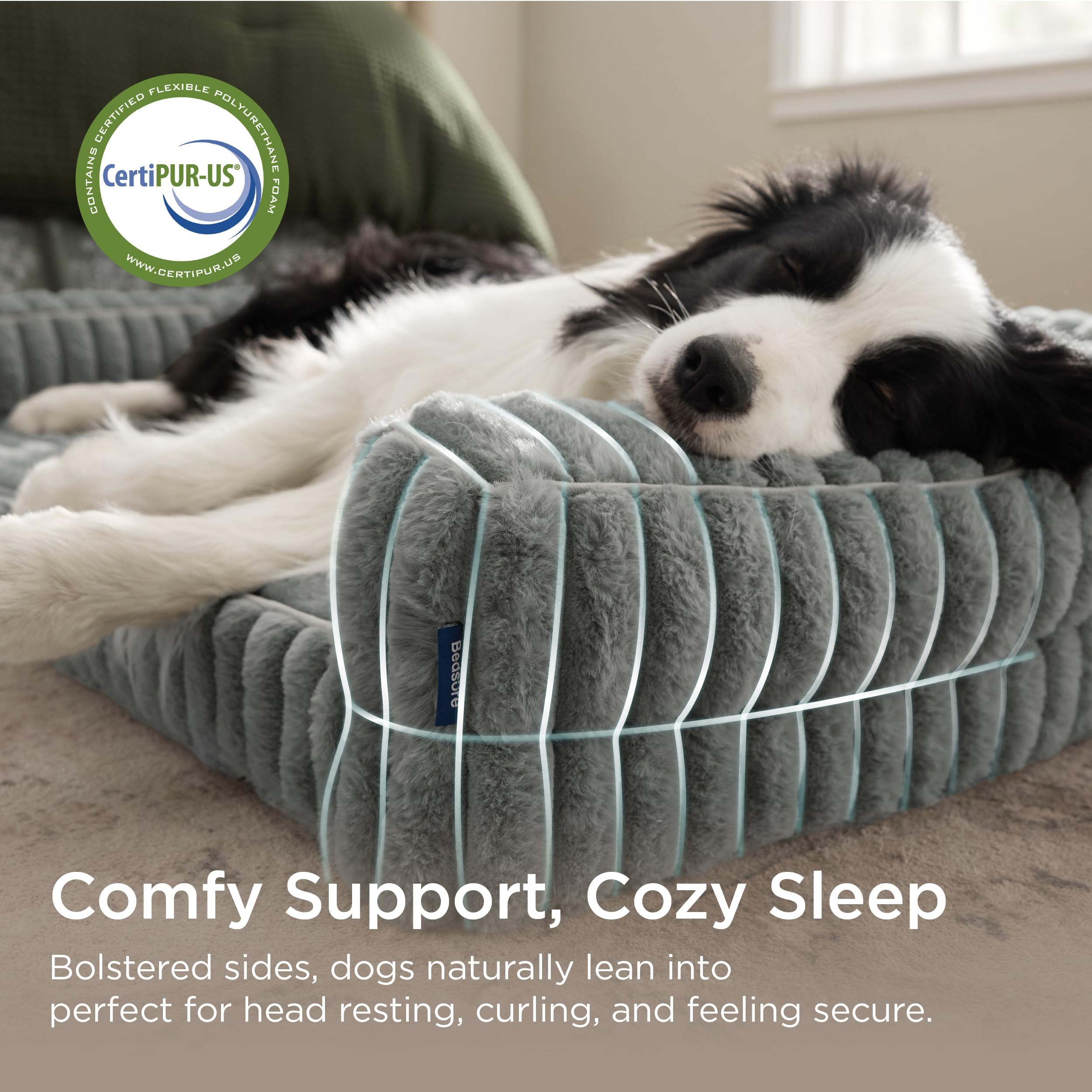 Bedsure ComfyFleece mousse mémoire épaisse, répartition du poids