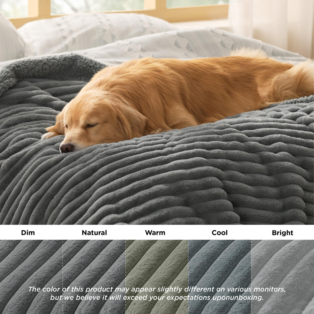 Bedsure ComfyFleece – protection meuble canapé, couche anti-poils et déversements.
