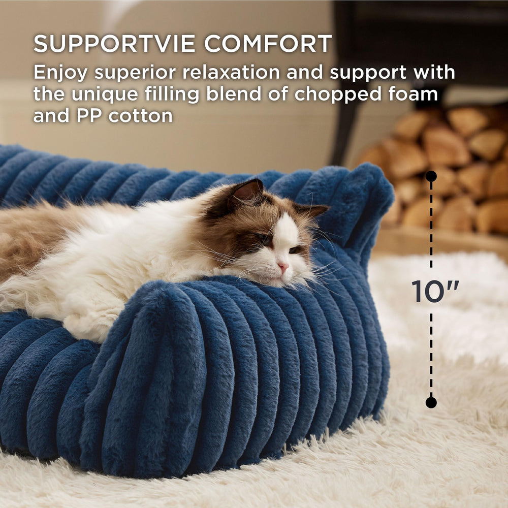 Bedsure Canapé ComfyFleece rembourrage 2:1 pour un soutien équilibré.