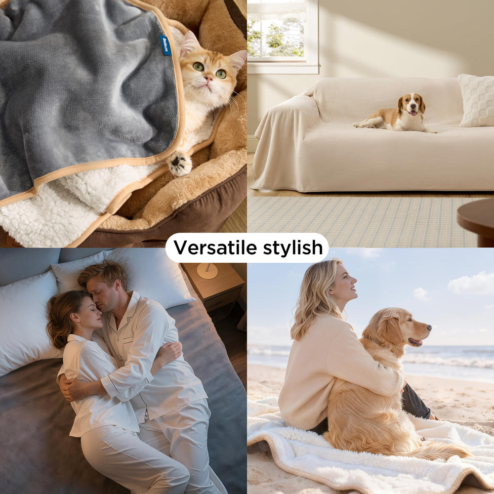 Bedsure coutures solides sur les bords, durabilité accrue.
