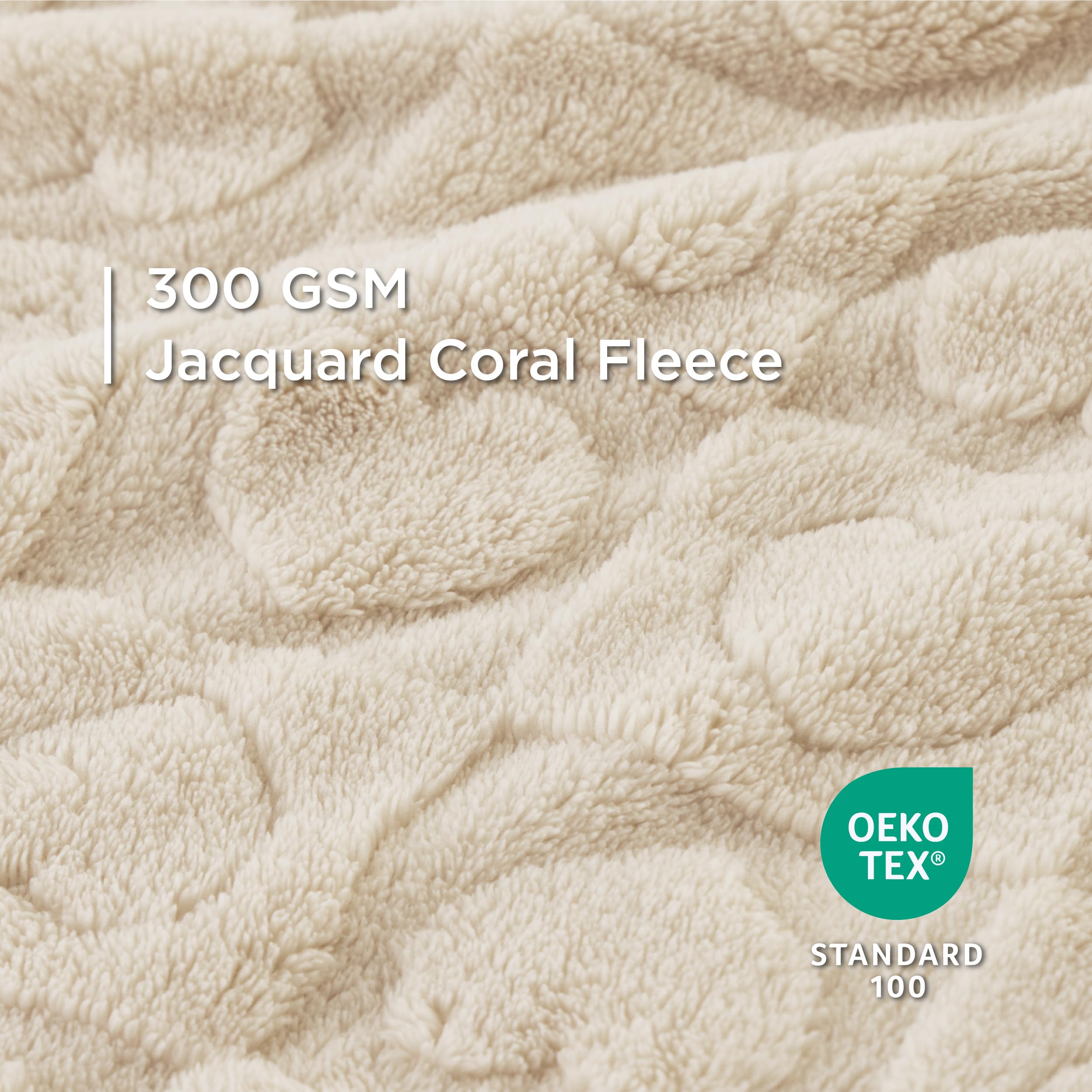 Bedsure couverture chaton blanche 300GSM douceur premium pour le repos.