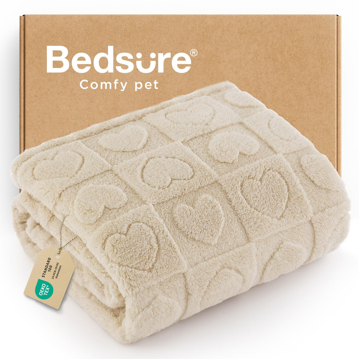 Bedsure couverture chien petit sur canapé, douceur enveloppante pour les siestes.
