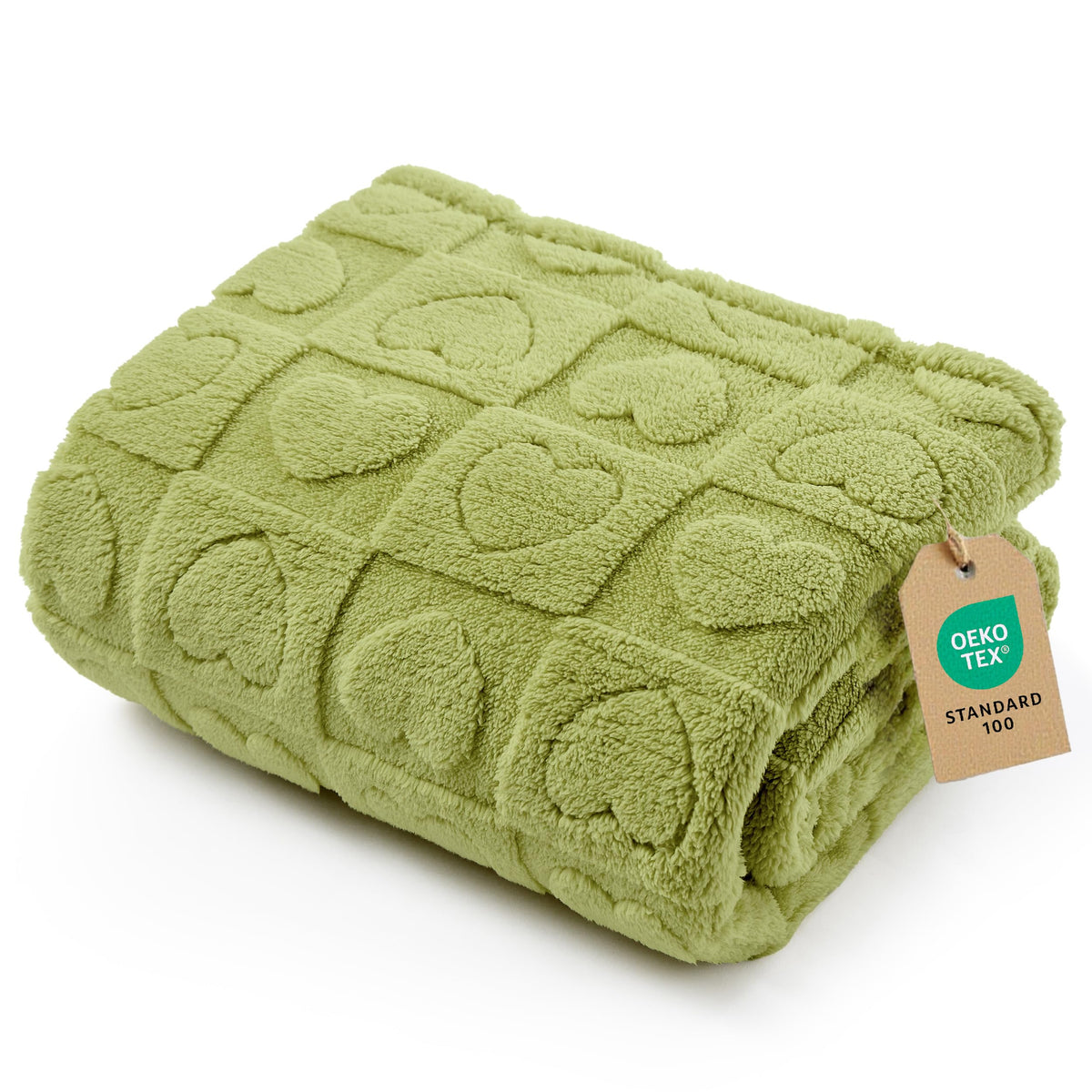 Bedsure couverture-chien-petit-vert-25x35 idéale pour les câlins sur le canapé.