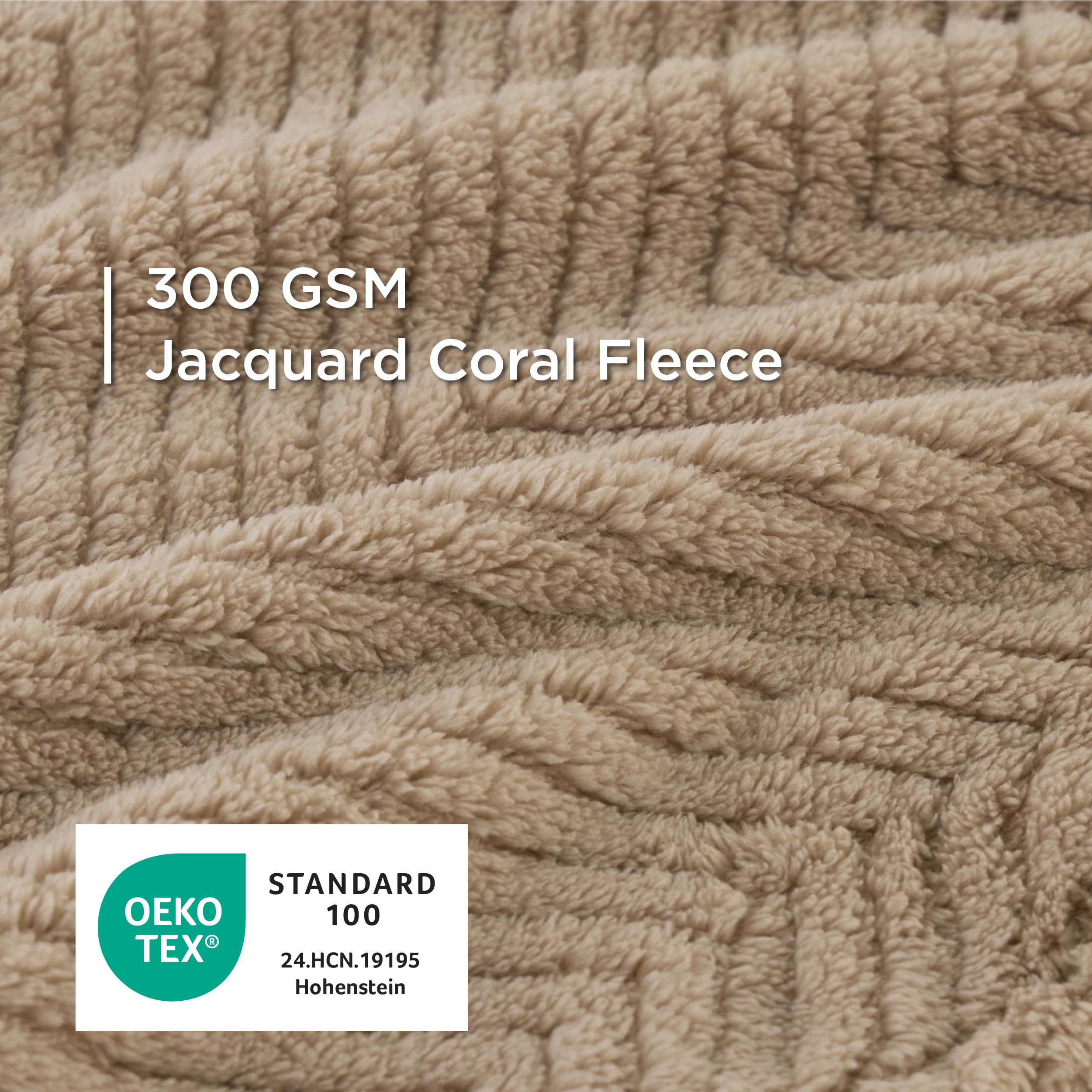 Couverture Bedsure au motif élégant, s’intègre parfaitement à la déco intérieure.