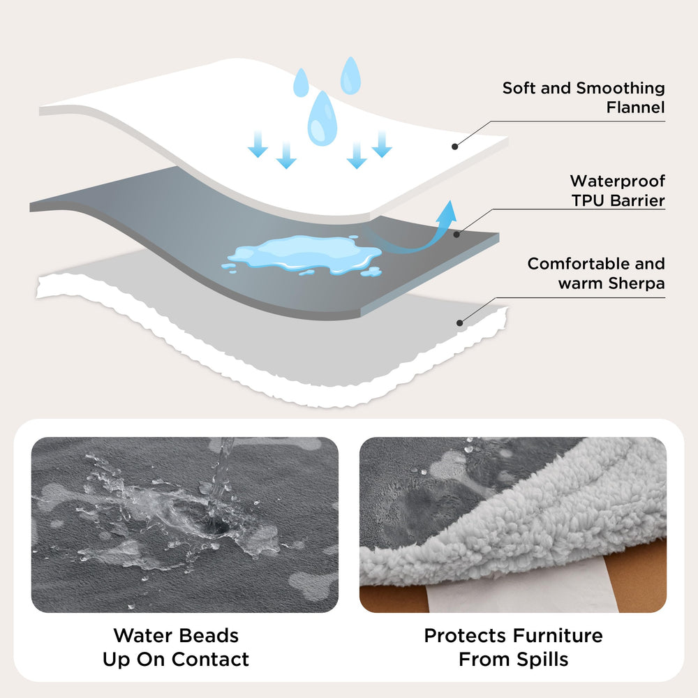 Bedsure couverture flanelle réversible douceur pour meubles