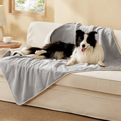Bedsure couverture imperméable pour chien grand, face sherpa chaude pour les soirées fraîches.