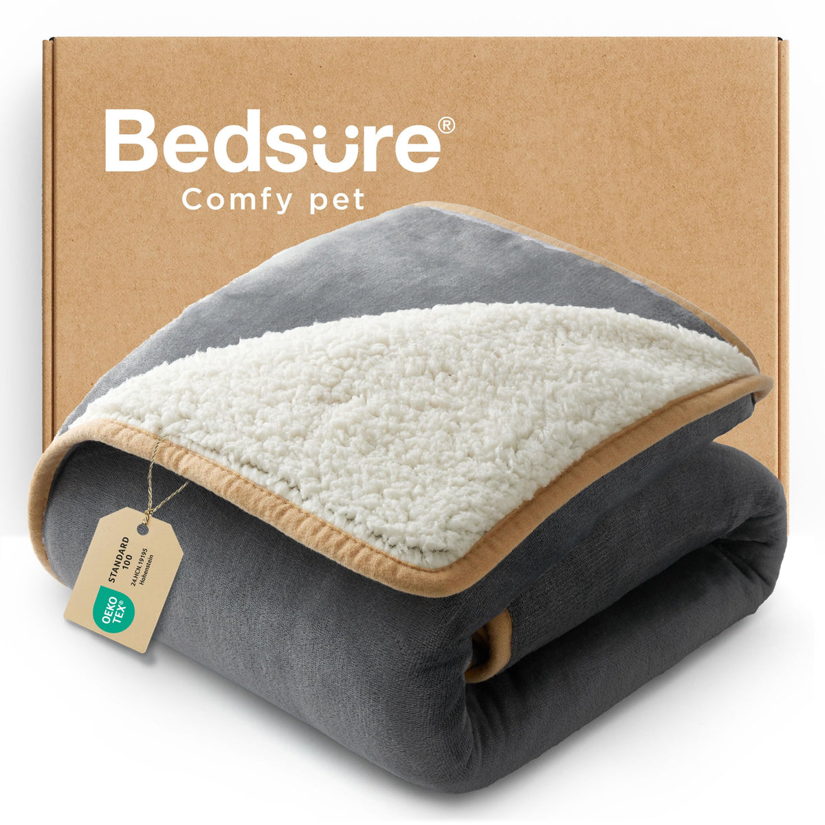 Bedsure couverture impermeable pour petit chien, protège le canapé efficacement.