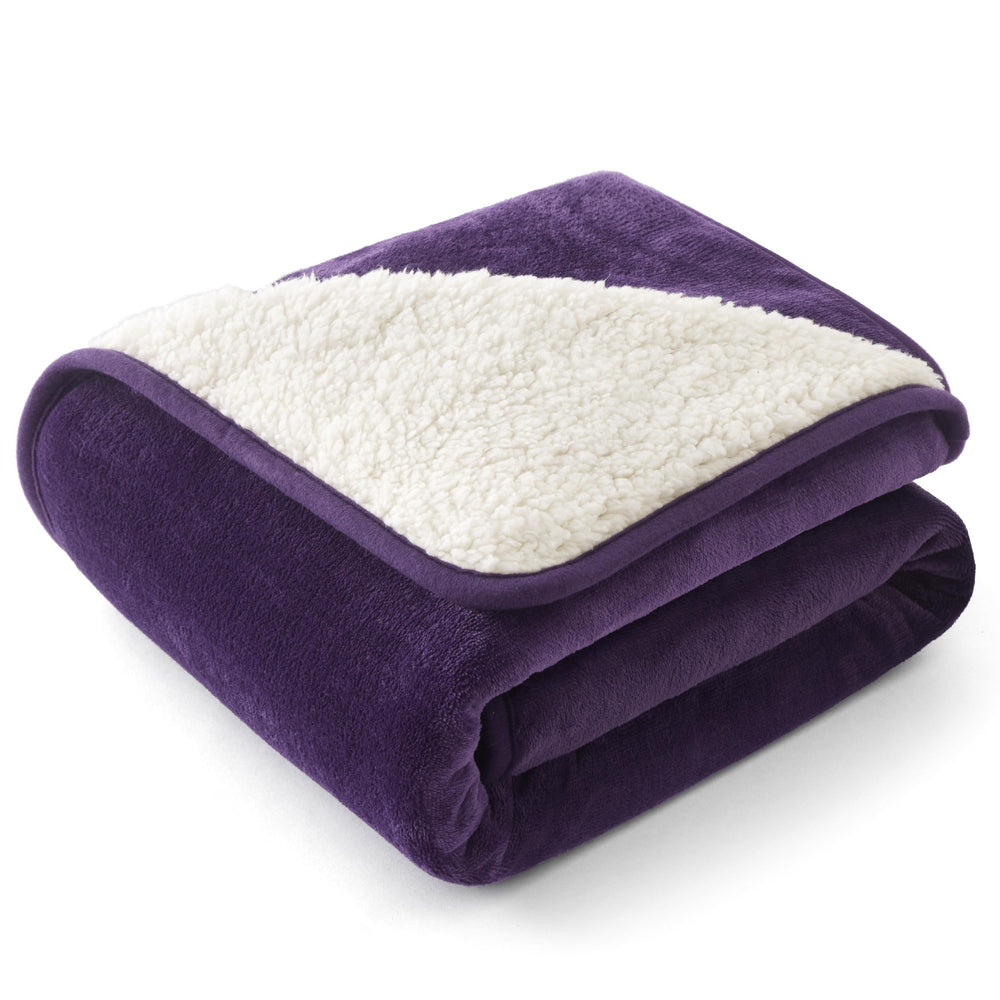 Bedsure couverture imperméable pour petits chiens protège canapé et sol, aubergine.