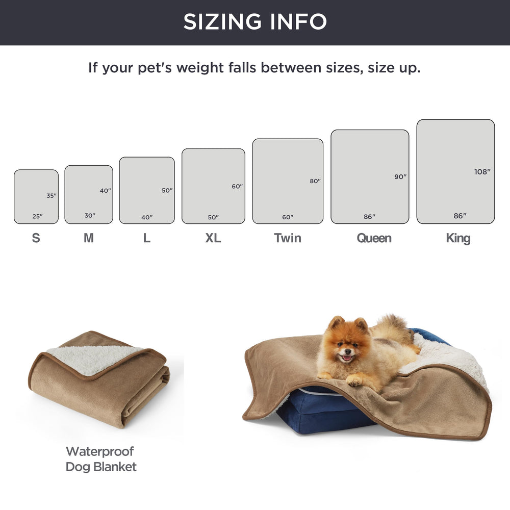Bedsure membrane etanche chien camel: protection liquide centrale