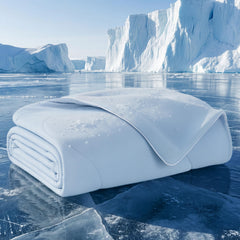 Bedsure couverture refroidissante pour lit avec noyau-air, fraîcheur durable.