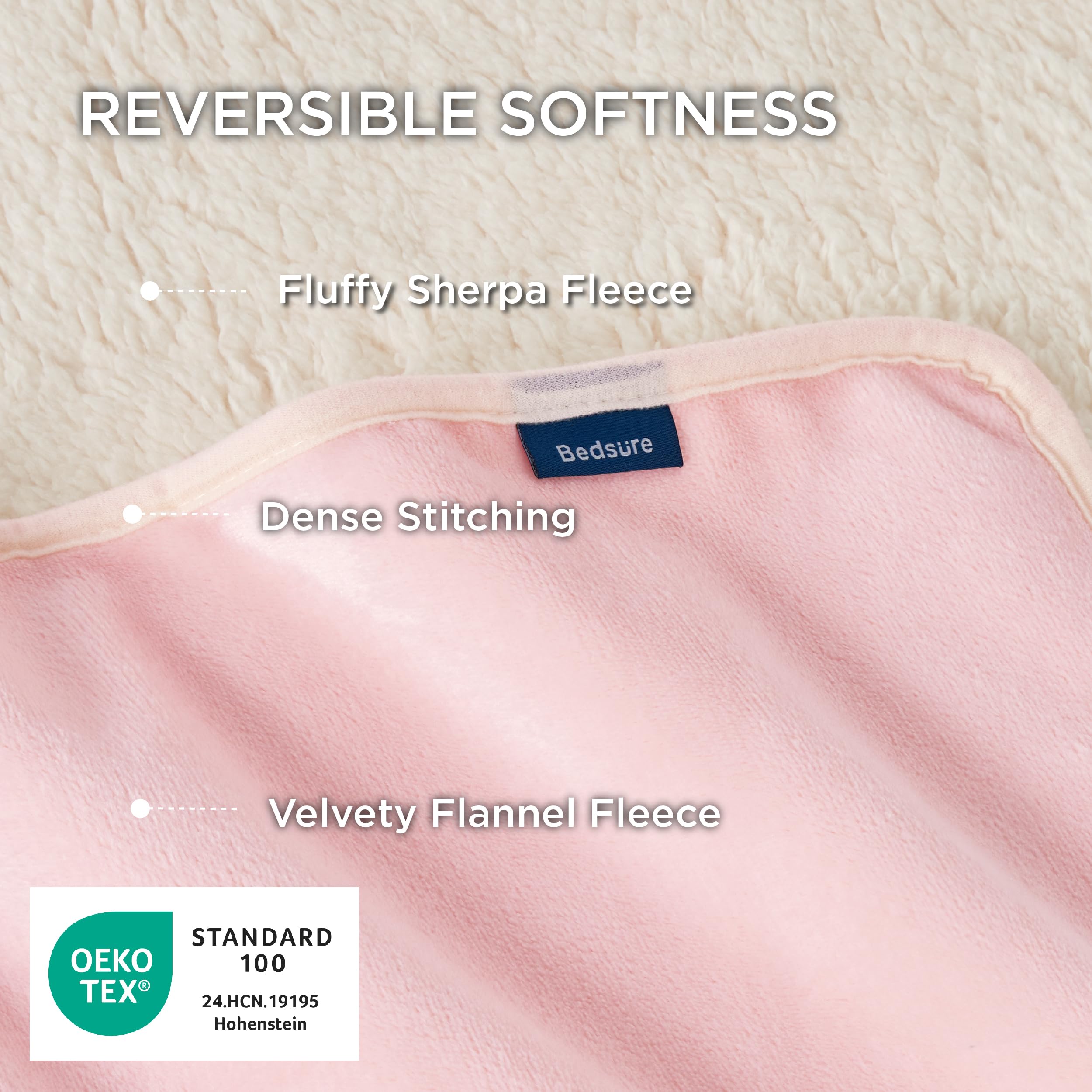 Bedsure couverture reversible textures variées pour style et confort