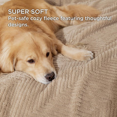 Détail du tissu corail fleece Bedsure, douceur au toucher pour un repos réconfortant.