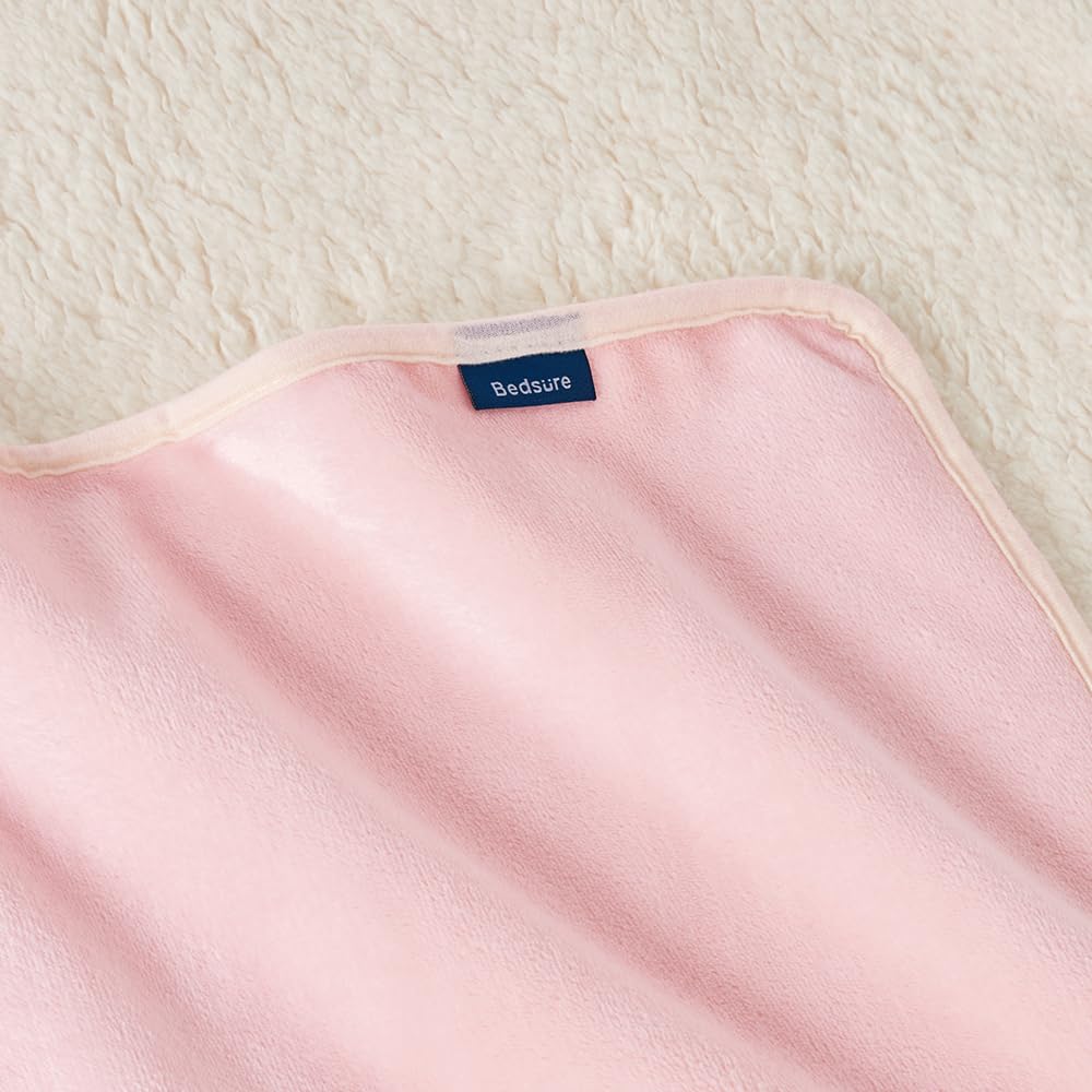 Bedsure douceur en peluche et drap réversible pour salon.