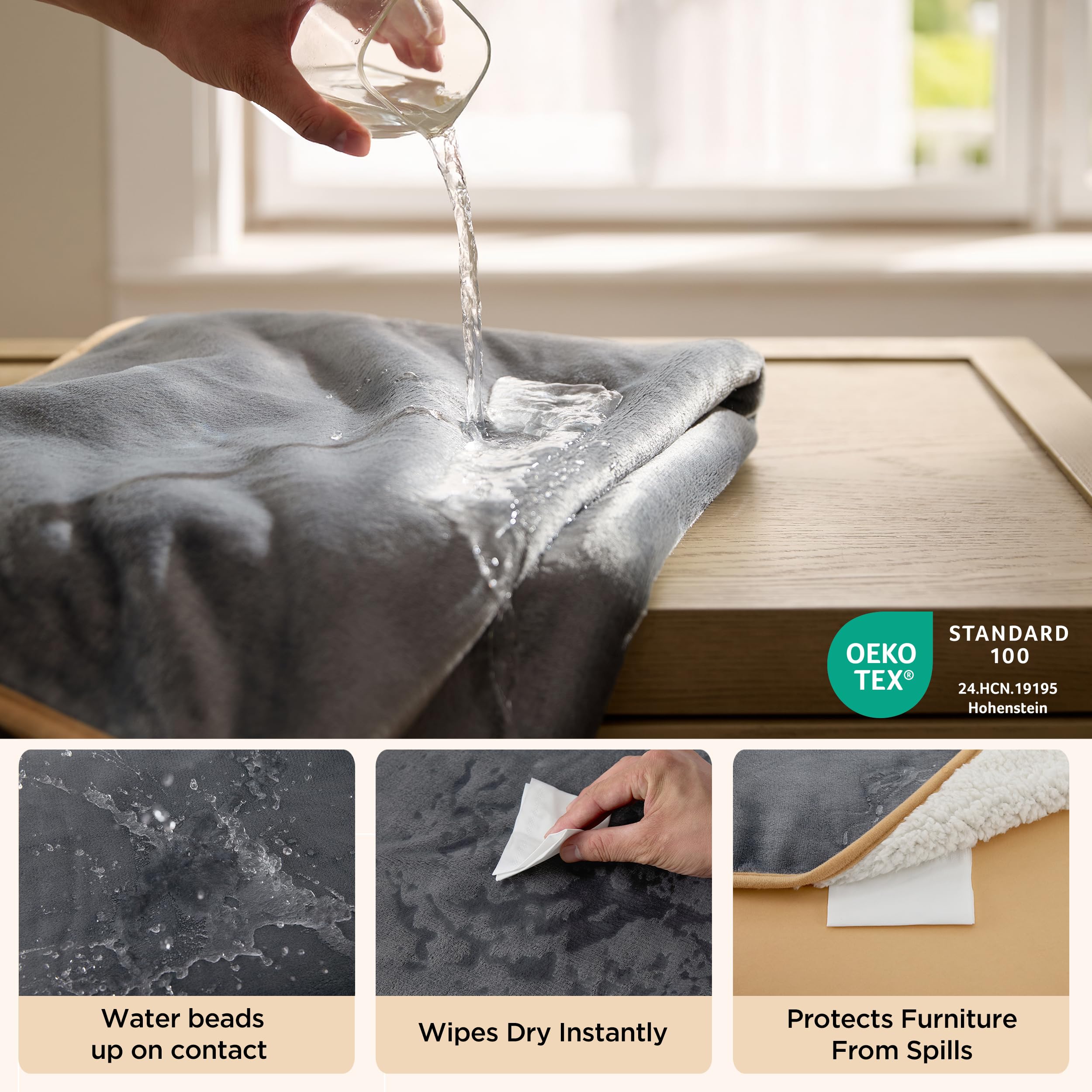 Bedsure sherpa peluche face, chaleur et confort pour animaux.