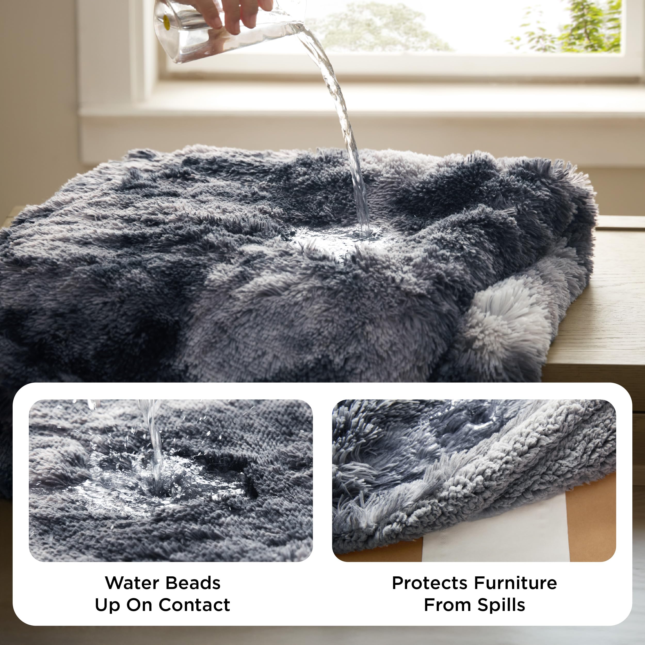 Bedsure face faux-fourrure apaisante reproduit le pelage maternel pour un repos serein.