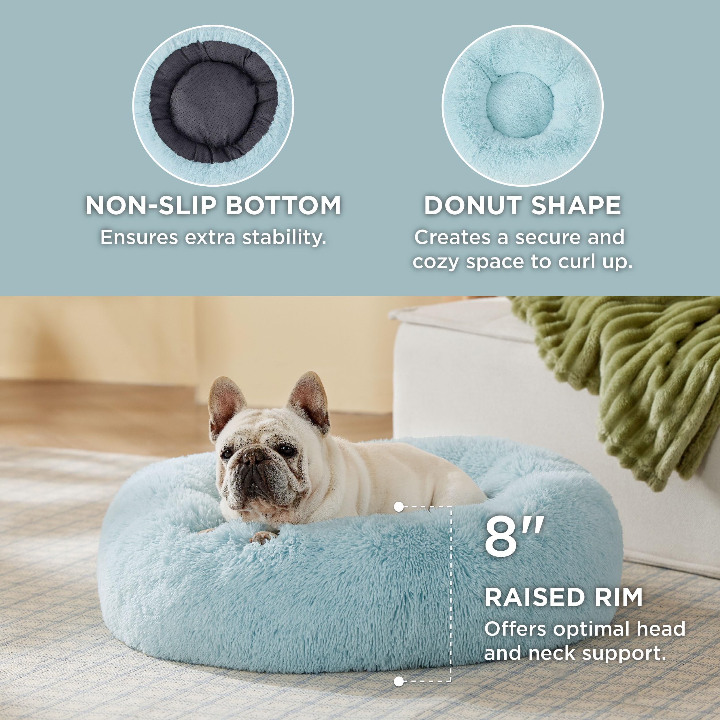 Bedsure lit donut, peluche douce et rassurante pour les nuits