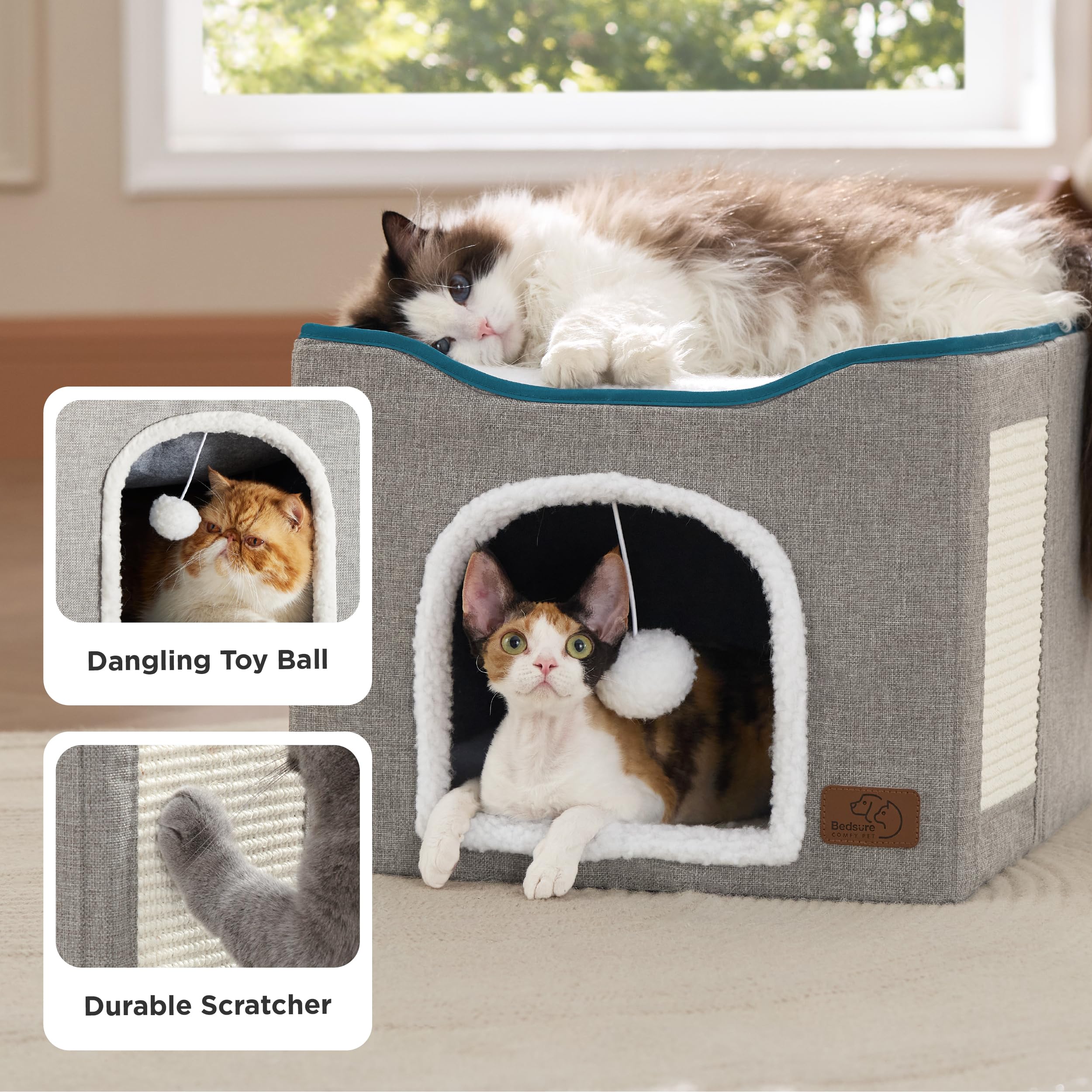 Bedsure Grattoir Sisal: grattage durable pour chats actifs.