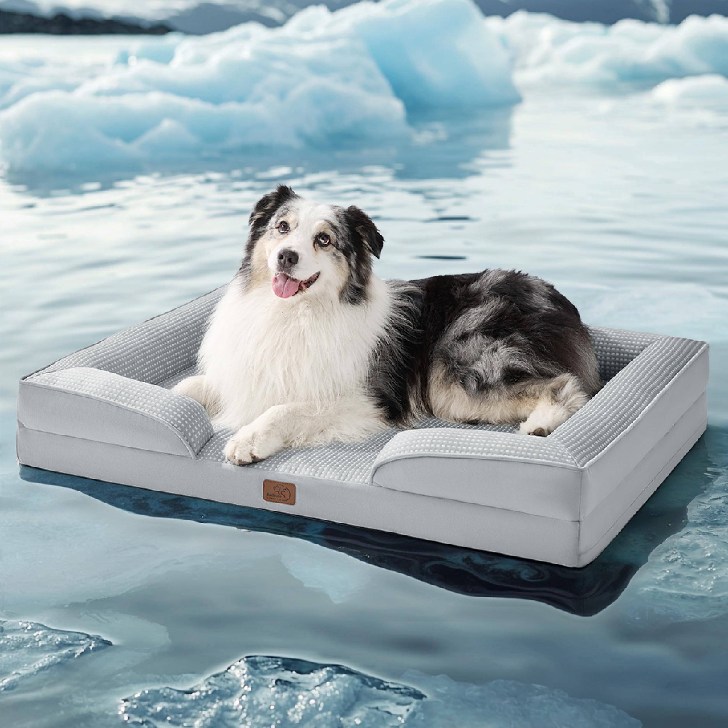 Bedsure L Plus: lit chien grand refroidissant pour rester au frais.
