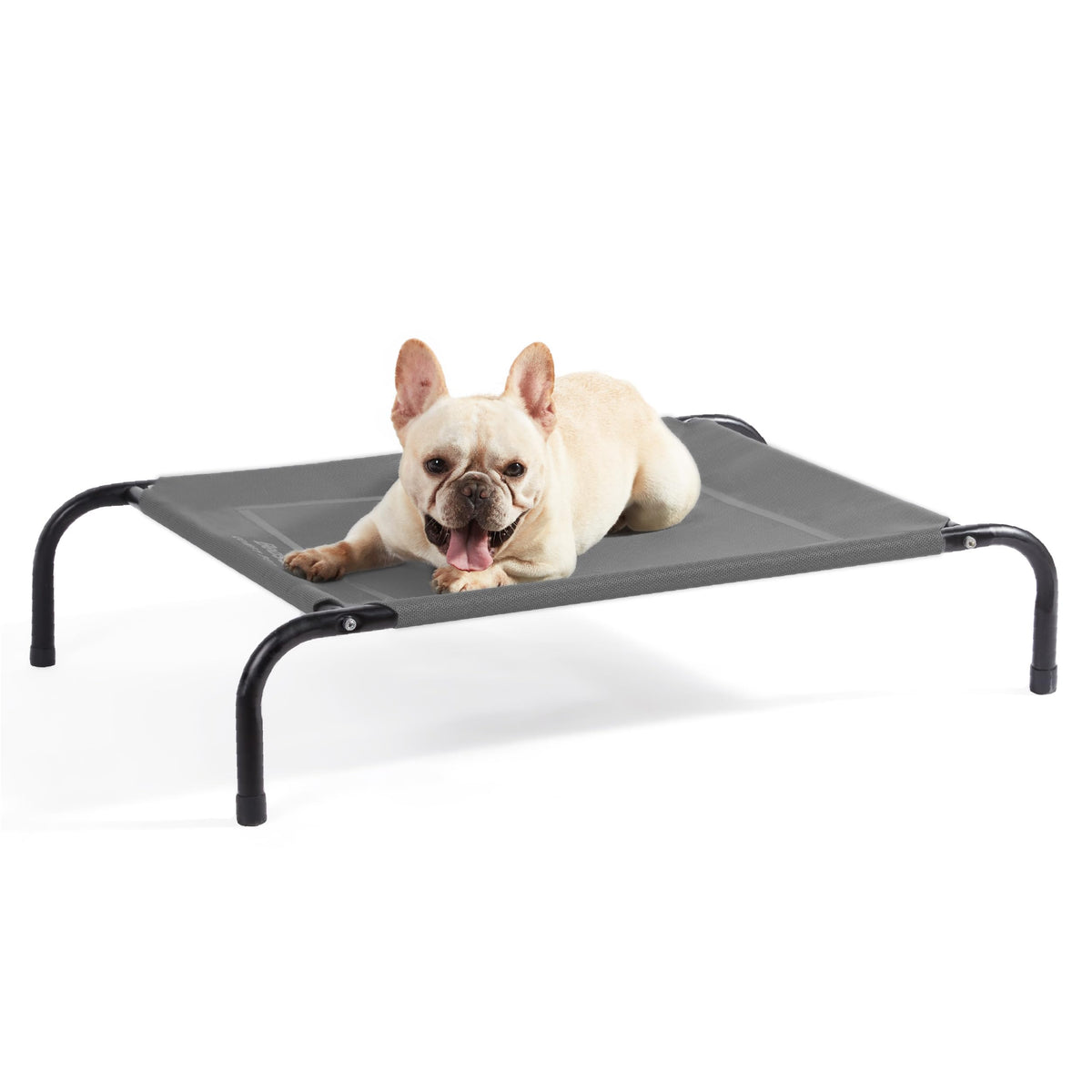 Bedsure lit elevé pour chien exterieur gris avec maille respirante pour chaleur estivale.