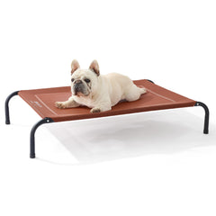 Bedsure lit-chien extérieur élevé avec maille respirante pour le confort estival.