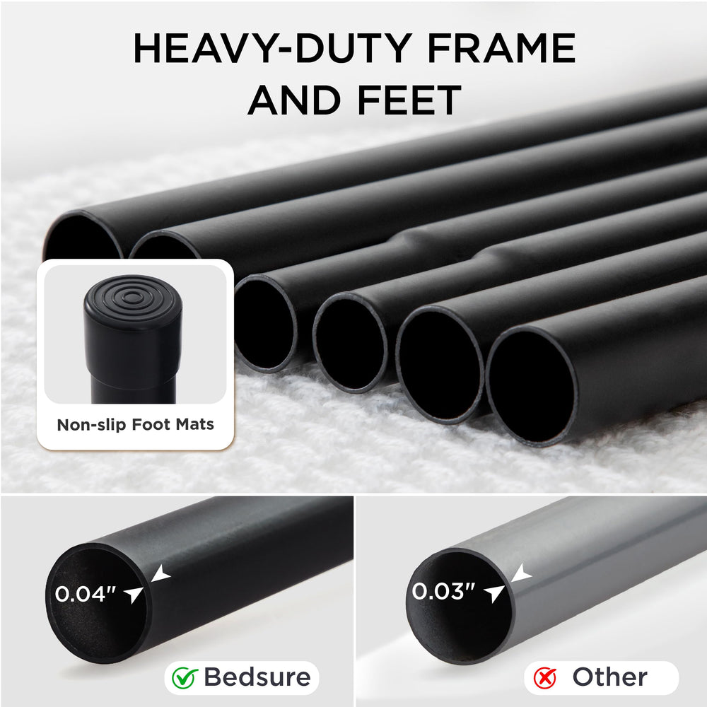 Bedsure lit-chien extérieur, pieds anti-glisse pour une stabilité accrue.
