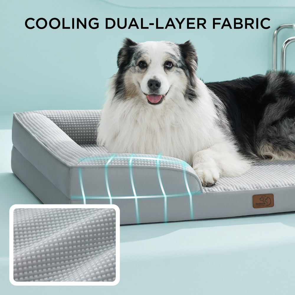 Bedsure lit chien grand orthopédique offre un soutien efficace.