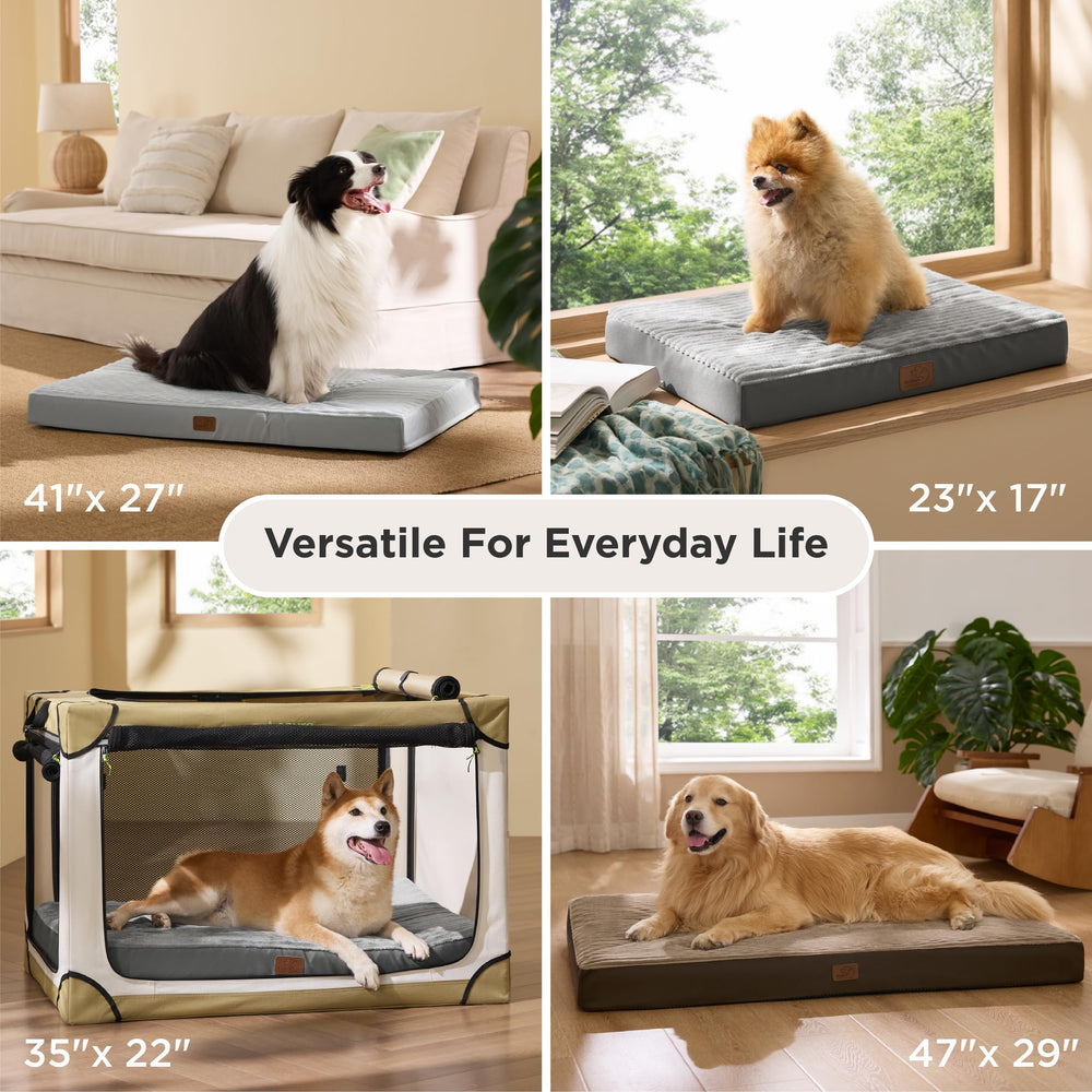 Bedsure lit chien grand idéal pour crates et espaces dédiés