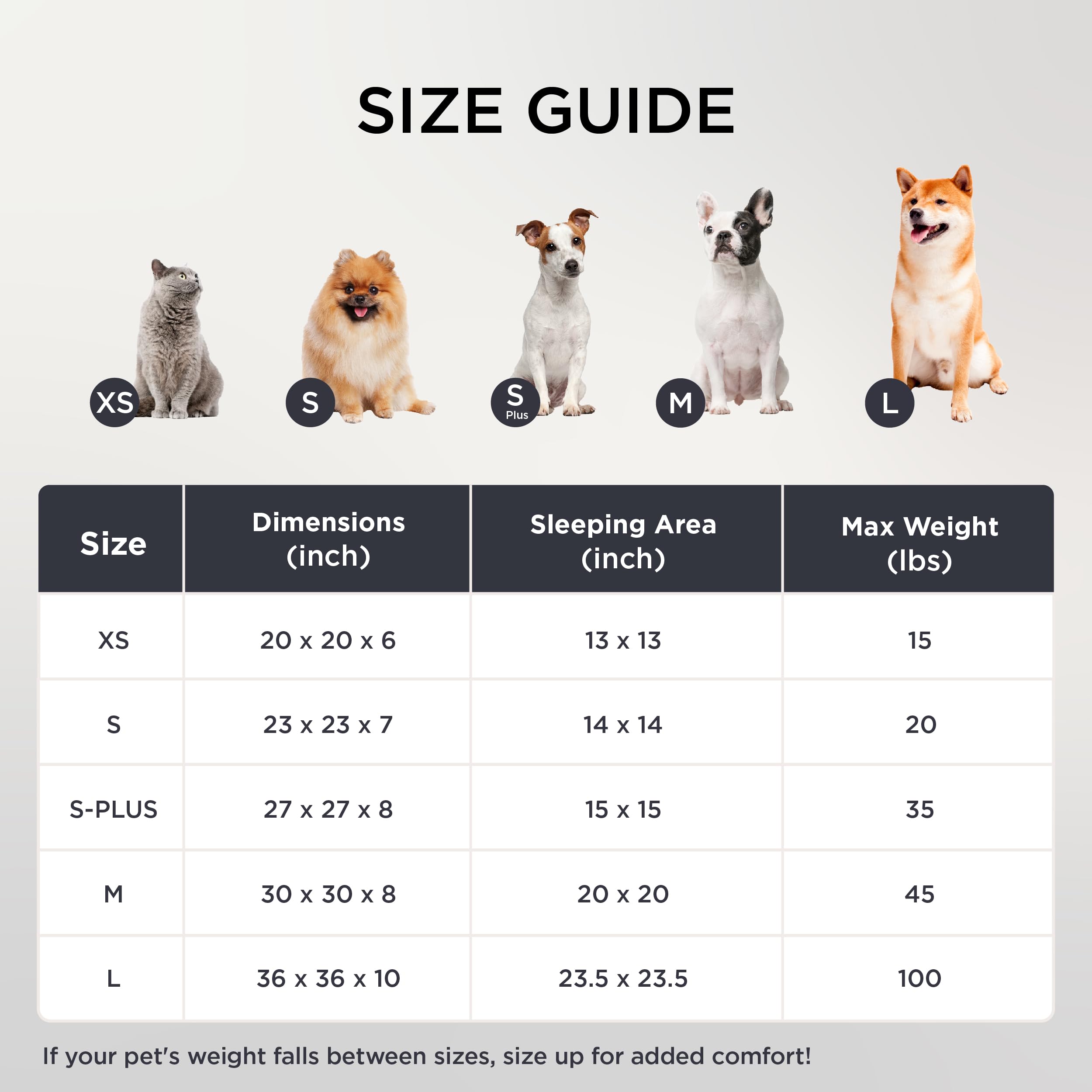 Bedsure lit chien rond dimensions 30x30x8 pouces, adapté pour petits et moyens chiens.