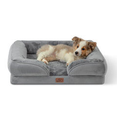 Bedsure lit orthopédique chien et chat, soutien et confort pour nuits réparatrices.