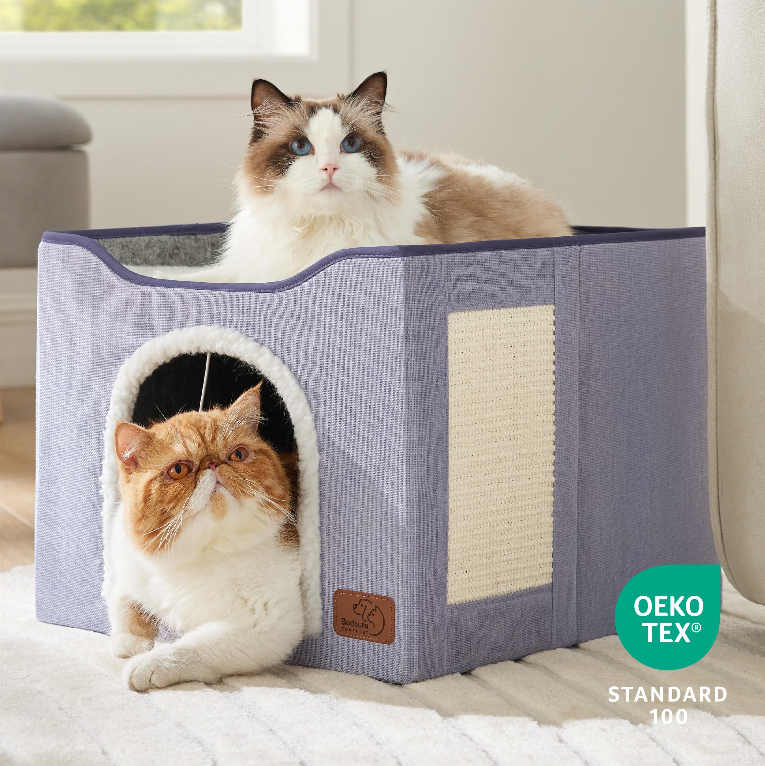 Bedsure mdf-certifie-carb: cadre sûr et durable pour mobilier félin