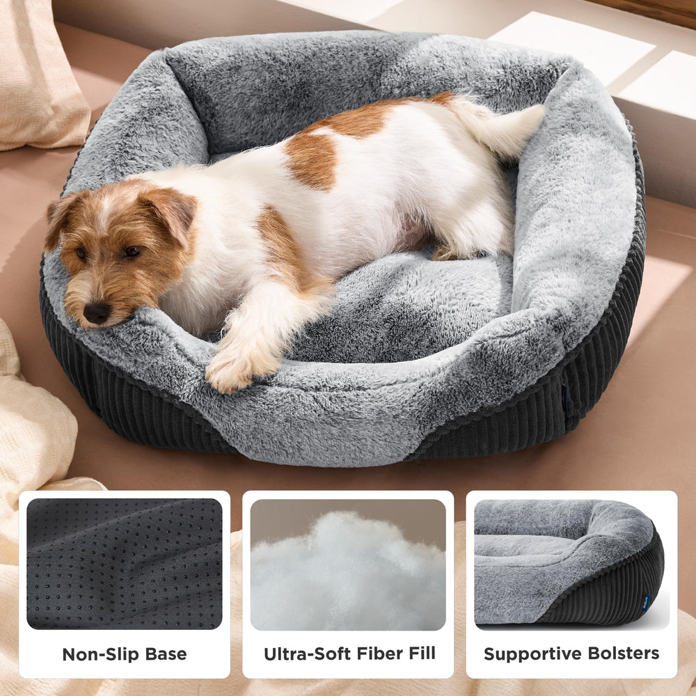 Bedsure rembourrage fibre haute densité soutient durablement.