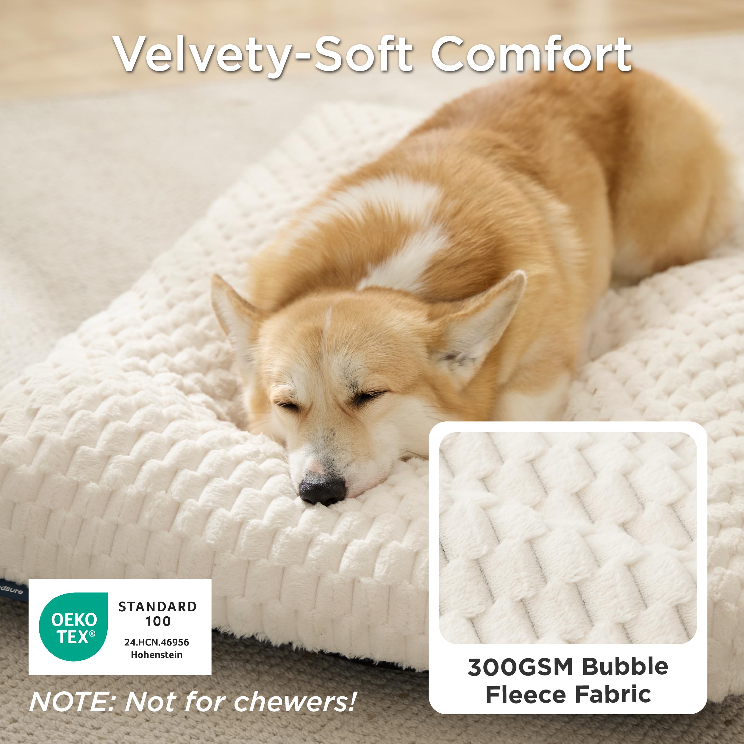 Rembourrage polyfill doux Bedsure pour un confort enveloppant.