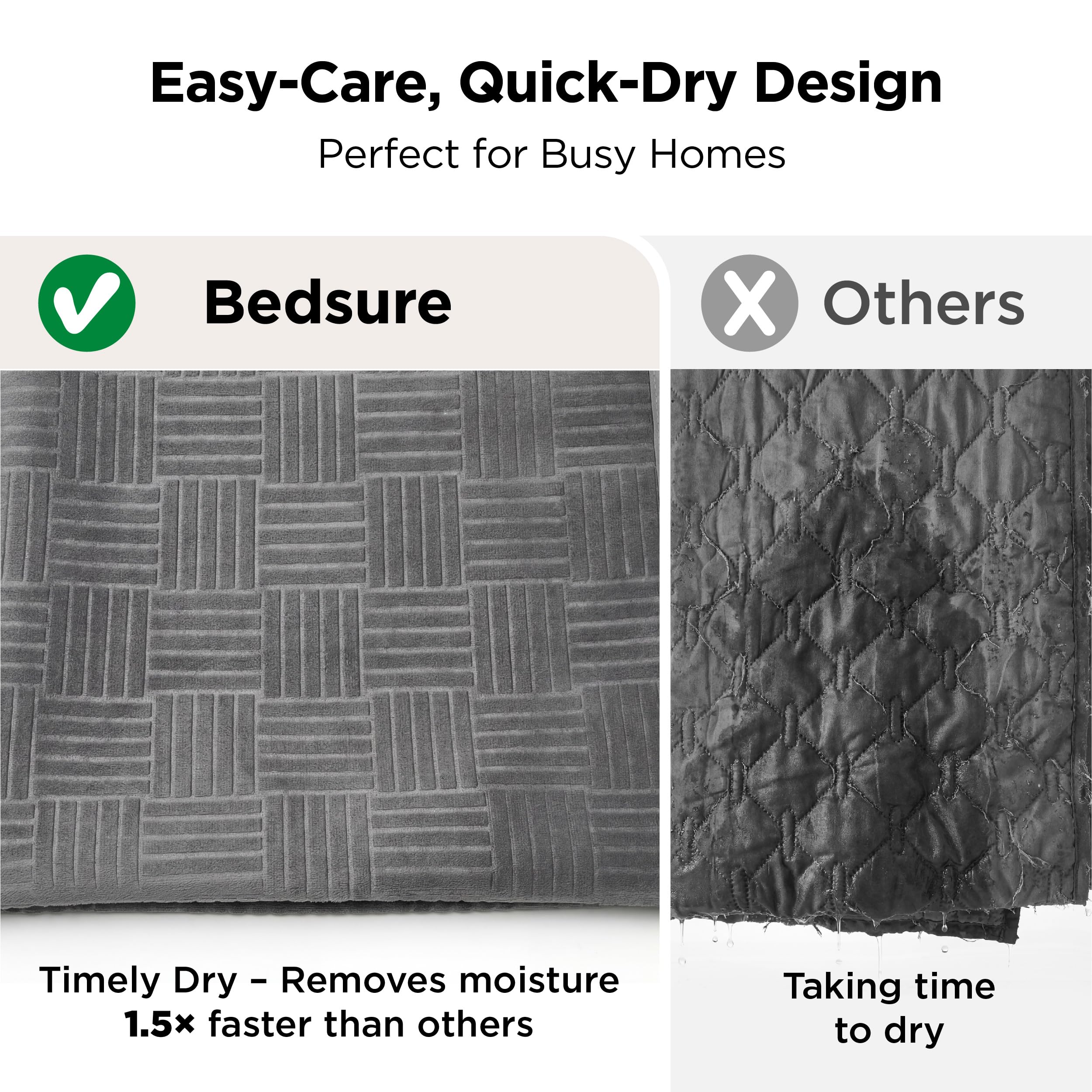 Bedsure séchage rapide après lavage pour usage quotidien