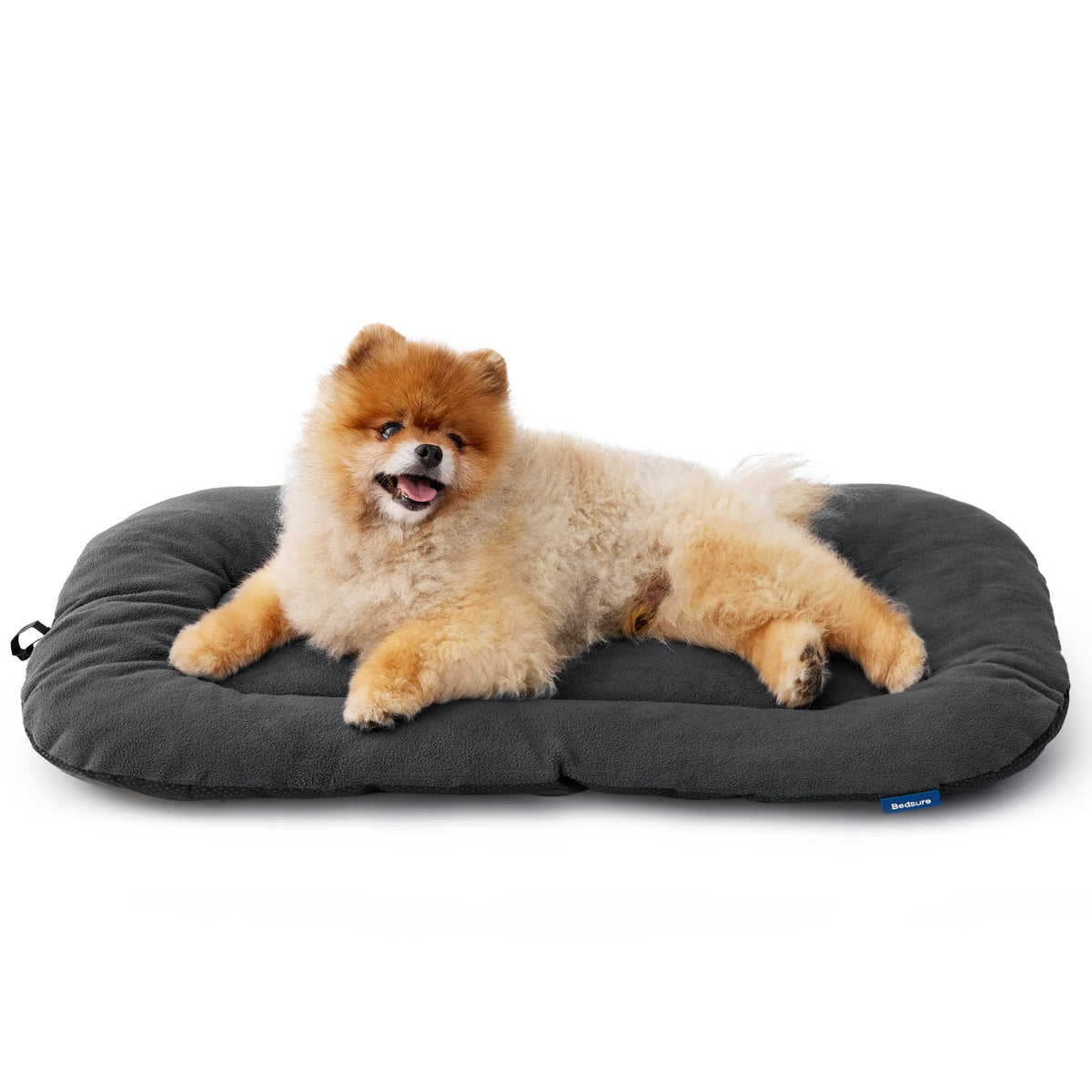 Bedsure tapis de caisse petit chien gris 23x17, douceur et confort.
