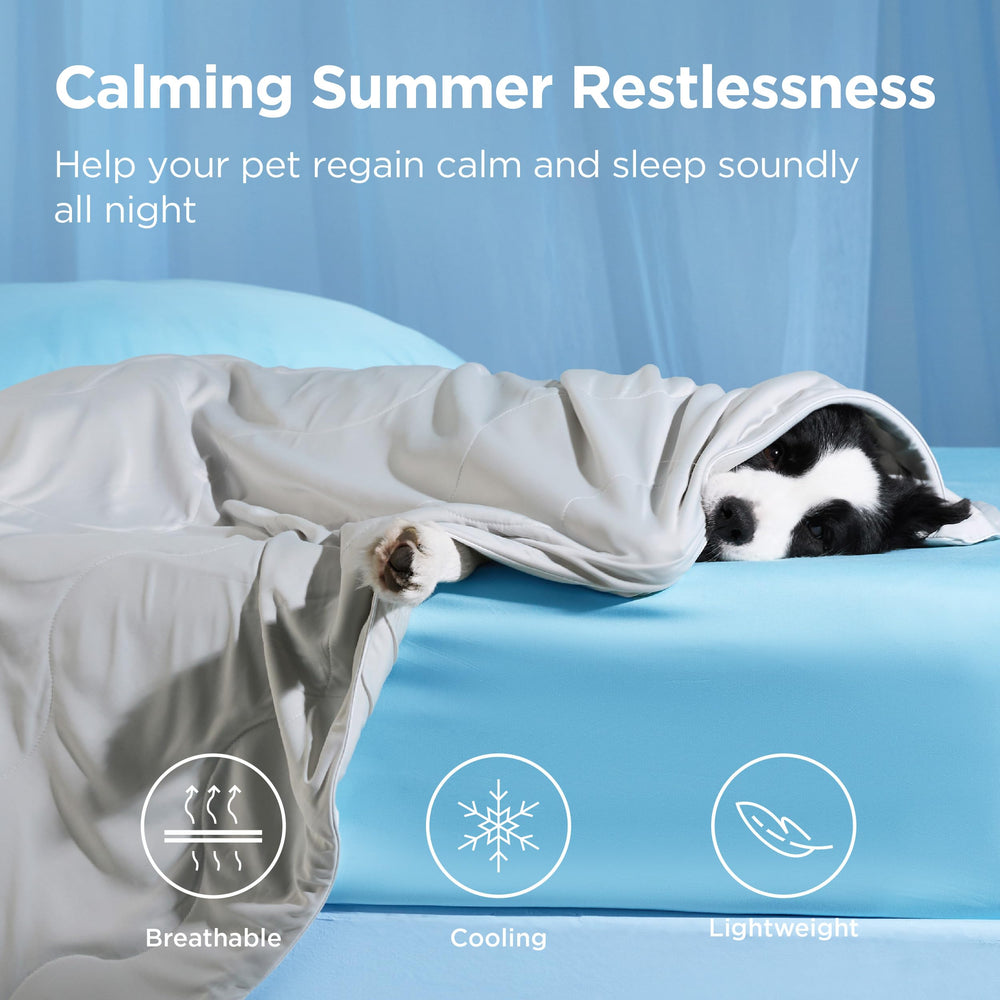 Bedsure technologie q-max-0-4, fibres refroidissantes dissipant rapidement la chaleur.