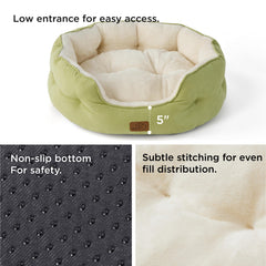 Bedsure tissu lavable nid vert, entretien facile et hygiène.