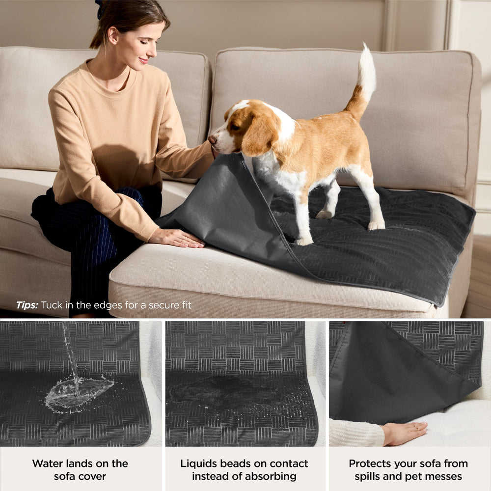 Bedsure velours cristal doux, toucher confortable pour les câlins sur le canapé.