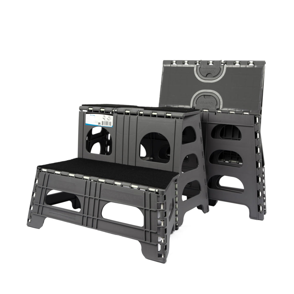 Bee Neat escalier chien 2 marches pliable: facile à transporter et idéal pour accéder à des lits élevés.