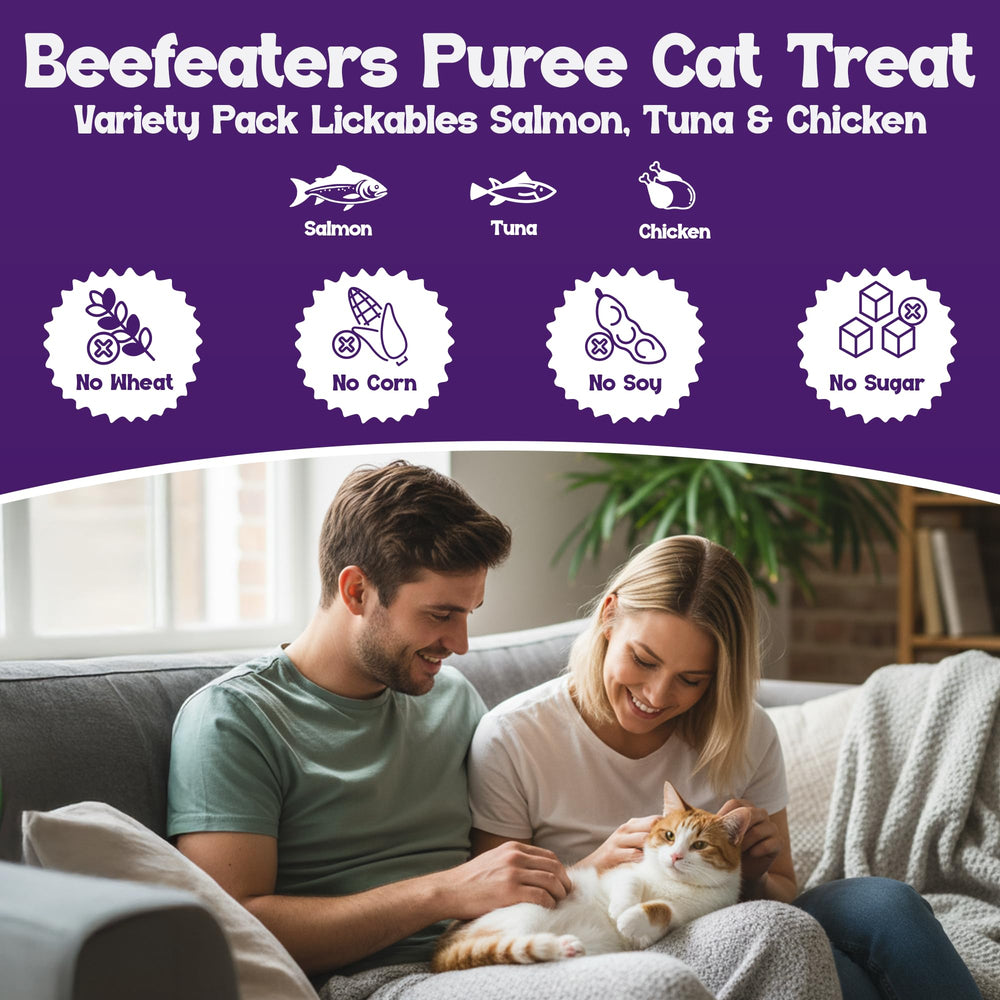 Beefeaters Purée Chat poulet – tube facile à presser pour repas.