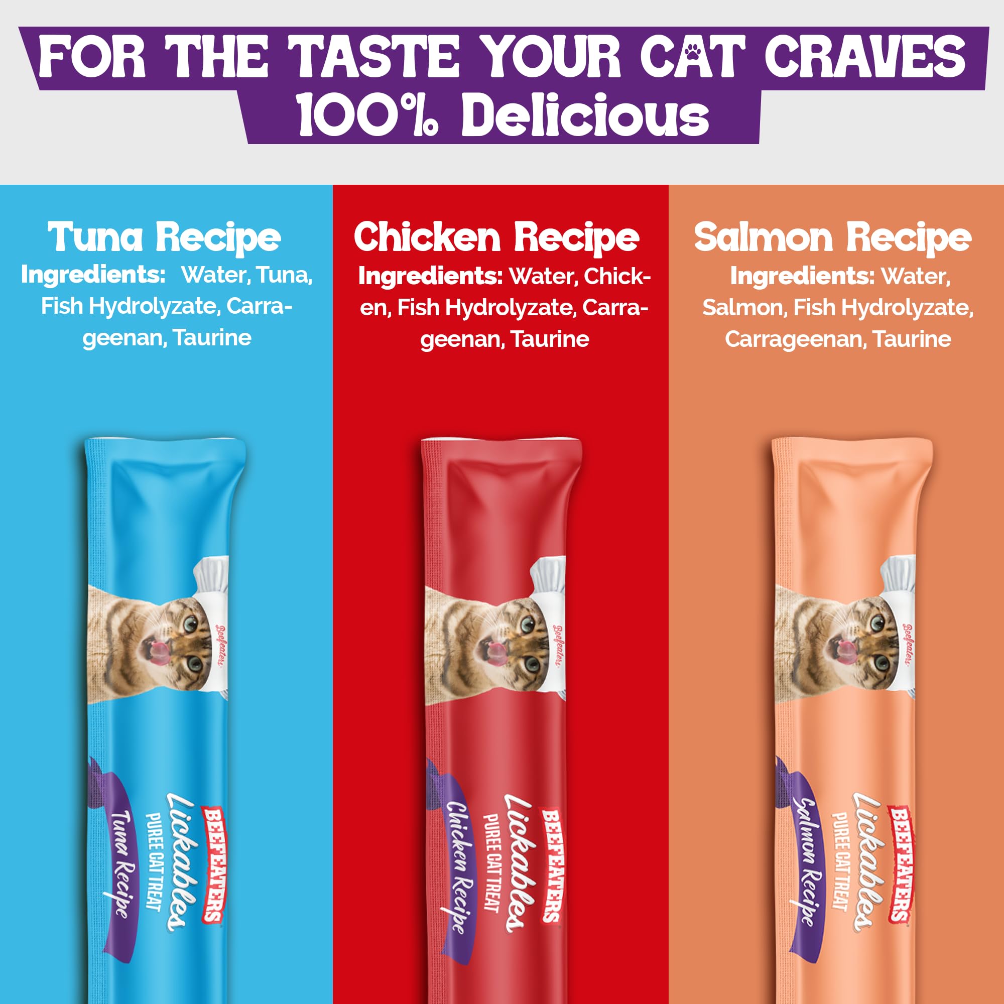 Beefeaters Purée Chat thon – tube pratique pour partage interactif.