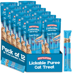 Beefeaters purée thon en tube, portion pratique pour nourrir a la main et lien