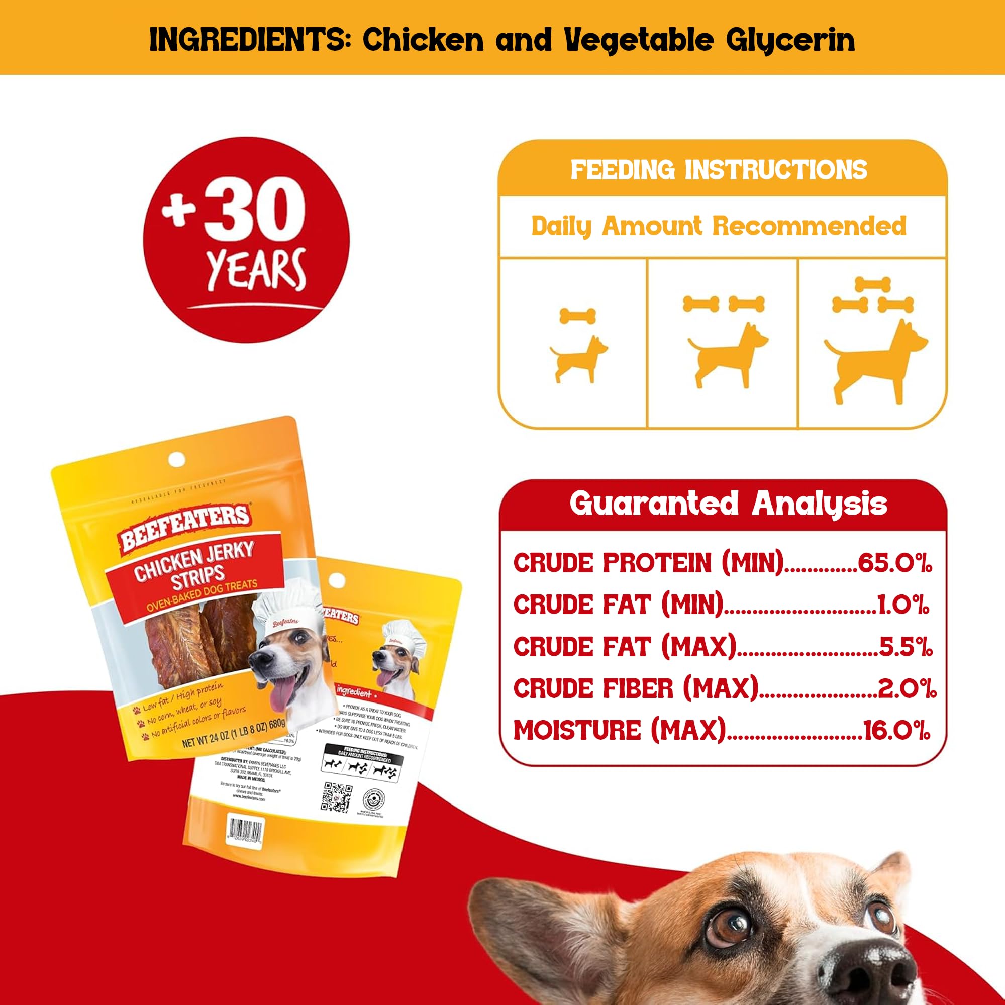 Beefeaters sachet refermable poulet : fraîcheur garantie pour chaque portion de jerky.