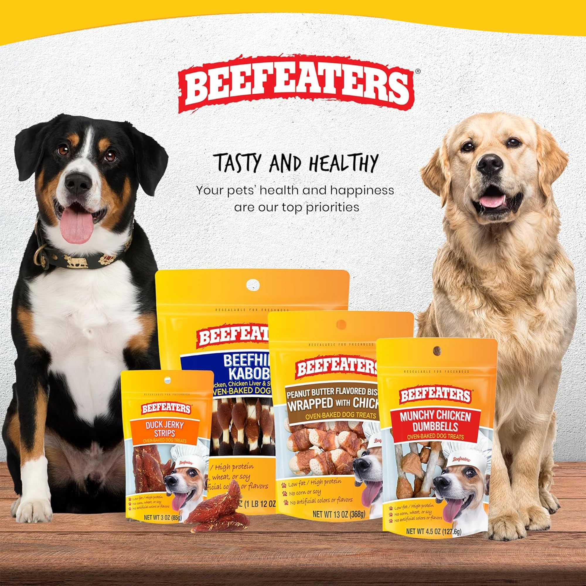 Beefeaters snack-quotidien-patate-douce-poulet-28oz: snack sûr et savoureux pour chien
